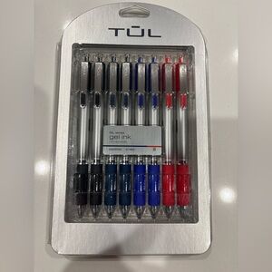 TUL Gel Ink Pen Set - Black, Blue, Red
